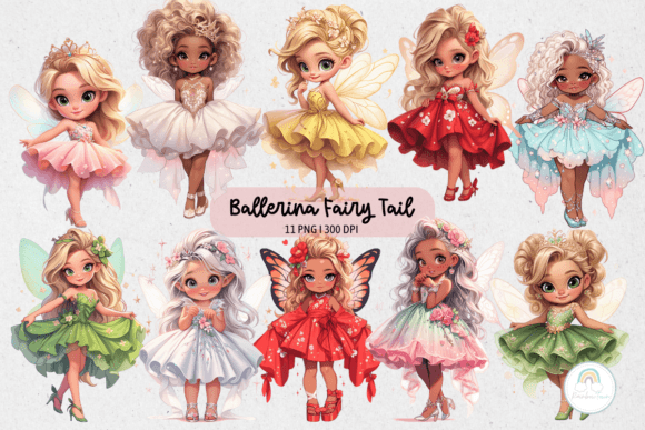Cute Ballerina Fairy Tail Sublimation