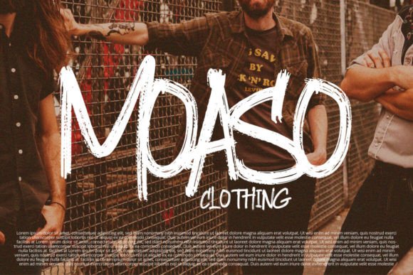 Hangers Brush Font PNG with transparent background - Preview 2