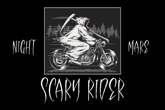 Nightwalk Greaper Font PNG with transparent background - Preview 2