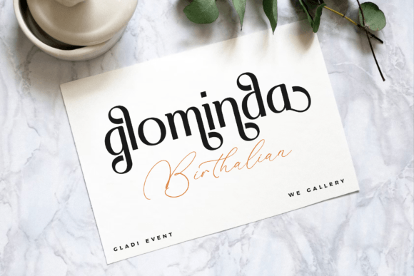 Rokuna Alenthush Duo Font PNG with transparent background - Preview 2