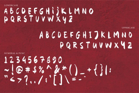 Scrambled Brush Font PNG with transparent background - Preview 6