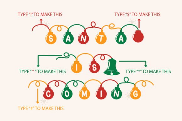 Balls Christmas Font - Preview 3