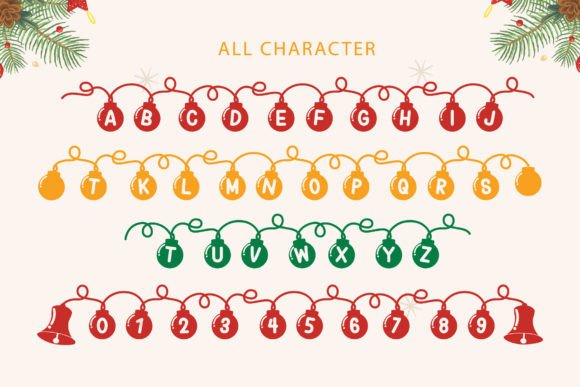 Balls Christmas Font - Preview 5