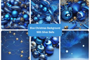 Christmas Background With Silver Bells