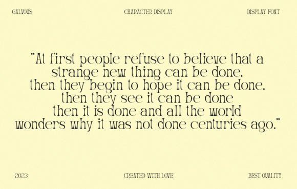 Galvous Font - Preview 2
