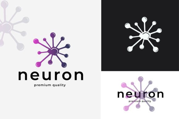 Neuron Axon Medical Therapy Logo Design
