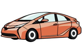 Graphics For Prius Prius Cars Vector Illustration Graphic by Unique Design Team · Creative ...