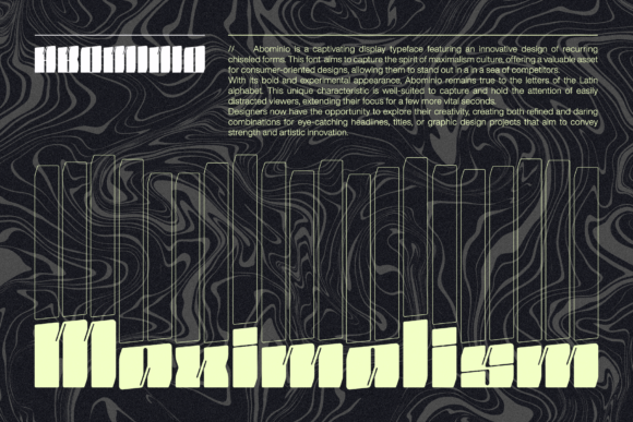 Abominio Font PNG with transparent background - Preview 2