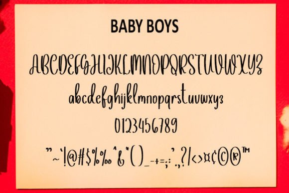 Baby Boys Font - Preview 6