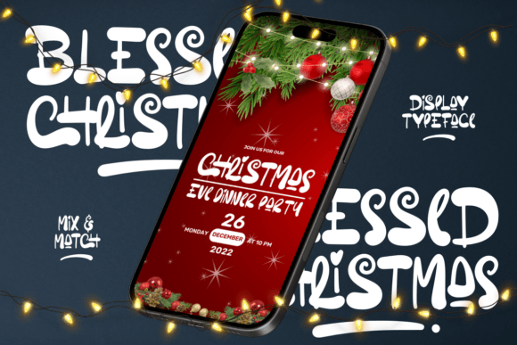 Blessed Christmas Font - Preview 4