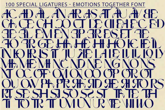 Emotions Together Font - Preview 6