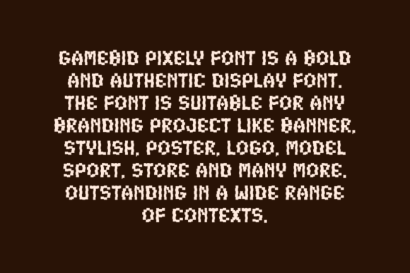 Gamebid Pixely Font - Preview 3