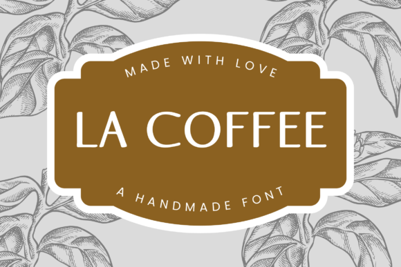 La Coffee Font PNG with transparent background - Preview 2