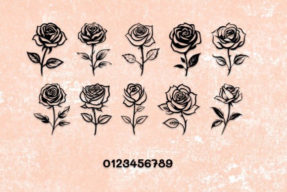 Lucky Rose Font PNG with transparent background - Preview 2