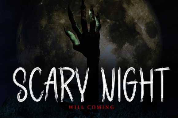 Scary Skul Font PNG with transparent background - Preview 3