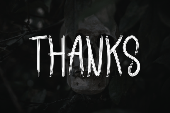 Scary Skul Font PNG with transparent background - Preview 6