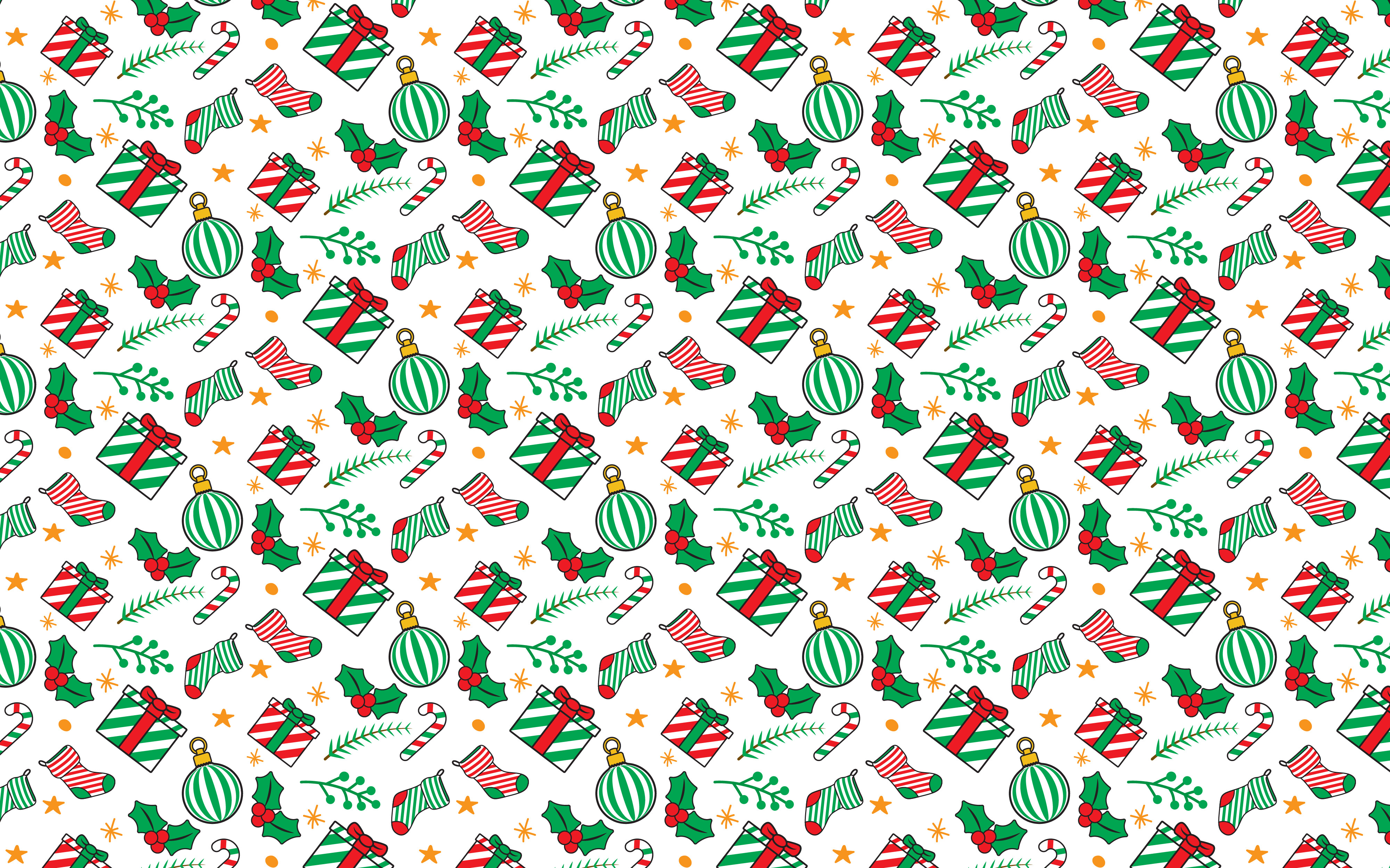 Solid Color Christmas Pattern Seamless Color Christmas Pattern Design Graphic by adopik · Creative ...