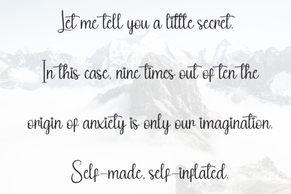 Snowdrift Font PNG with transparent background - Preview 5