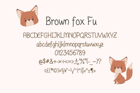 Brown Fox Fu Font - Preview 1