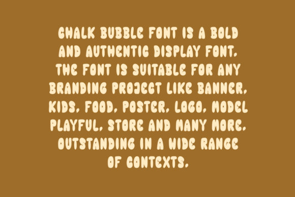 Chalk Bubble Font - Preview 3