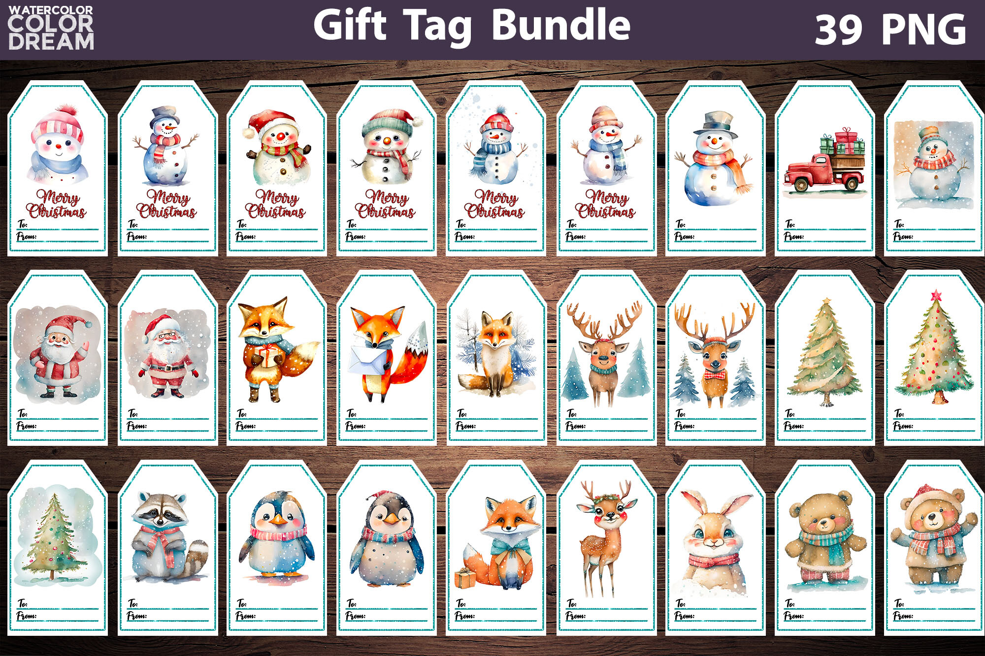 Christmas Gift Tags Bundle