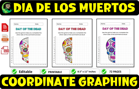 Dia De Los Muertos Symmetry Drawing