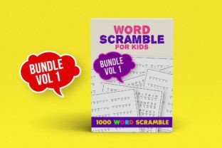 Word Scramble Puzzles for Kids Graphic by CraftVaz · Creative Fabrica