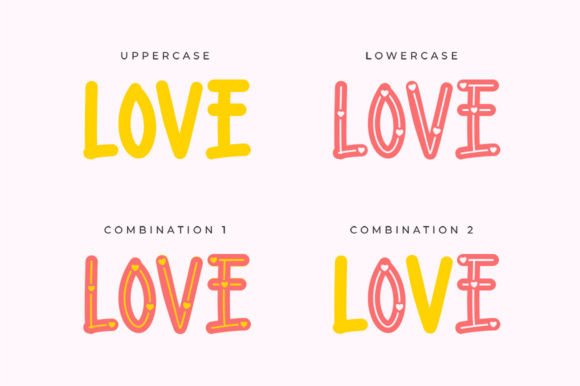 Cute Lovers Font - Preview 4