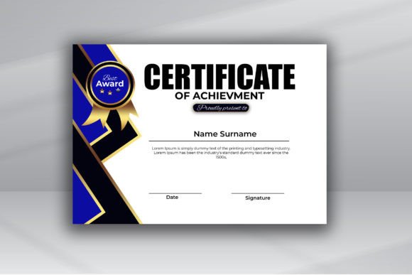 Modern Certificate Graphic by VMSIT · Creative Fabrica