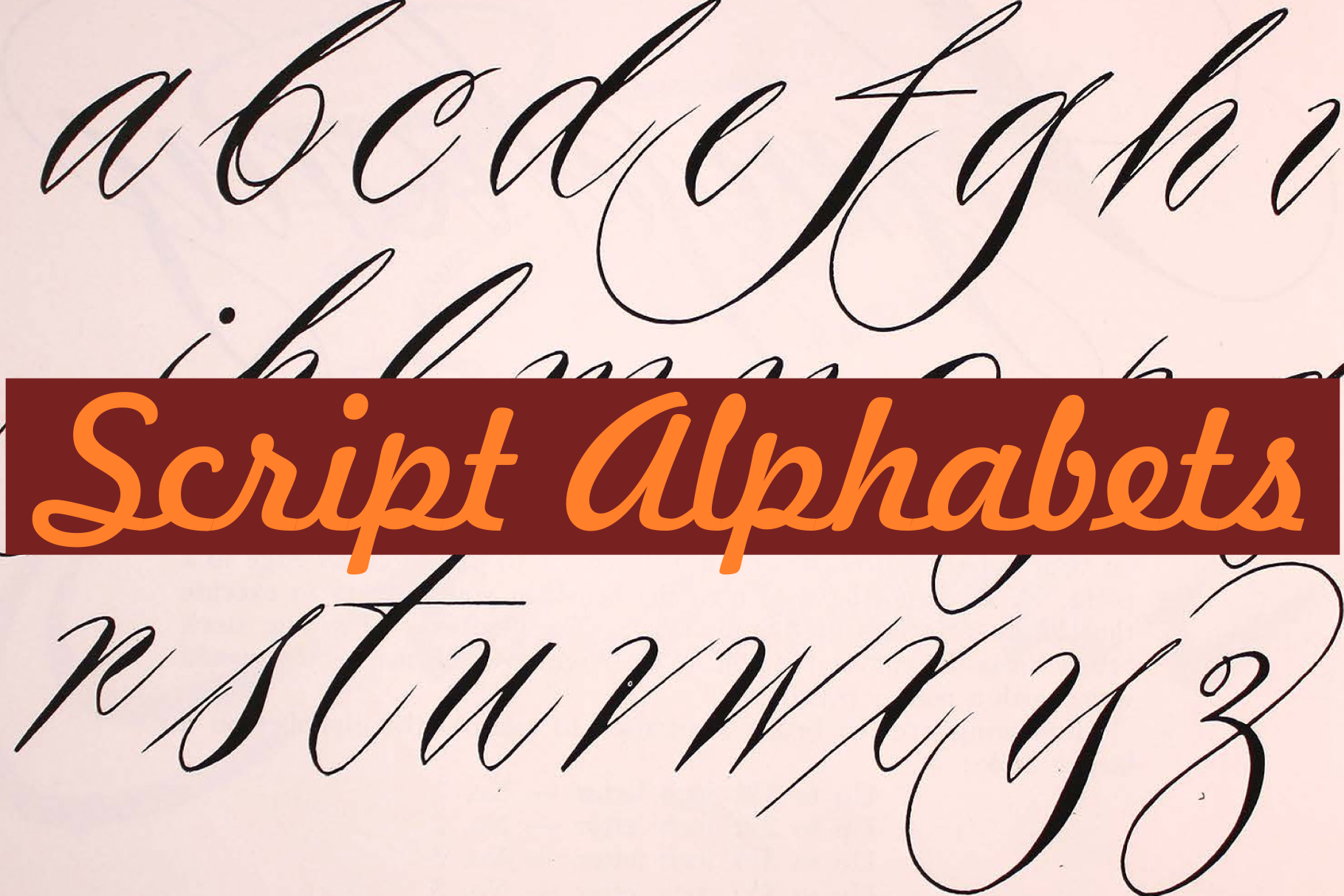 Word Script Letters Script Alphabets Graphic by Intellecta Design · Creative Fabrica