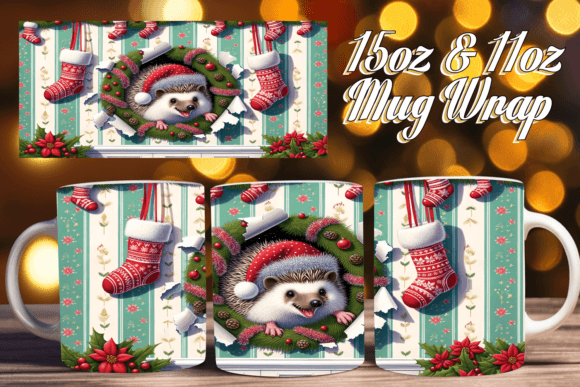 Winter 3d Mug Art 11oz Png Graphics