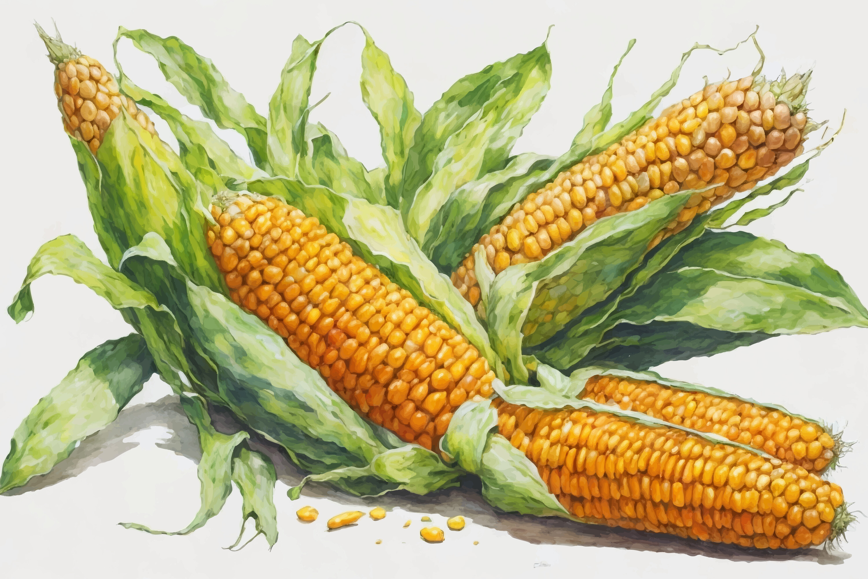 A Corn Watercolor Graphic by Ariyan Store · Creative Fabrica