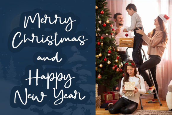 Angela Christmas Font - Preview 1