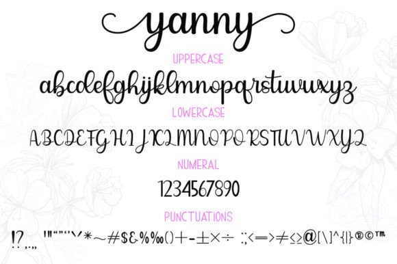 Anna Yanny Font - Preview 3