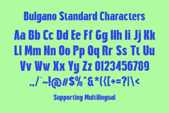 Bulgano Font - Preview 4