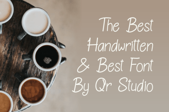 Coffee Aesthetic Font PNG with transparent background - Preview 1