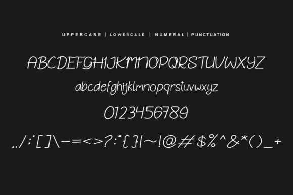 Coffee Aesthetic Font PNG with transparent background - Preview 2