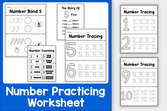 Common Core 5-10 Number Bond Practice