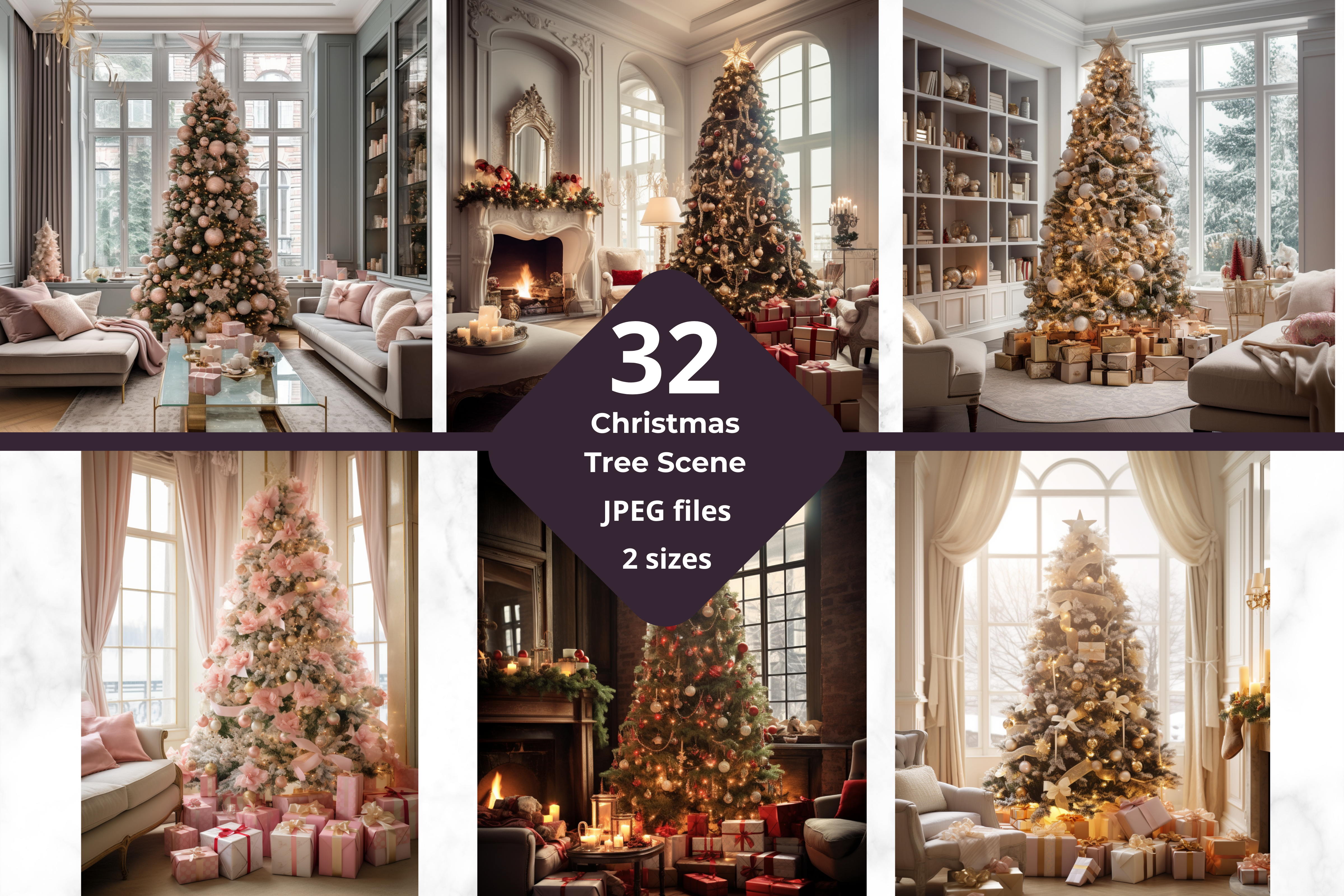 Cute Christmas Tree Background