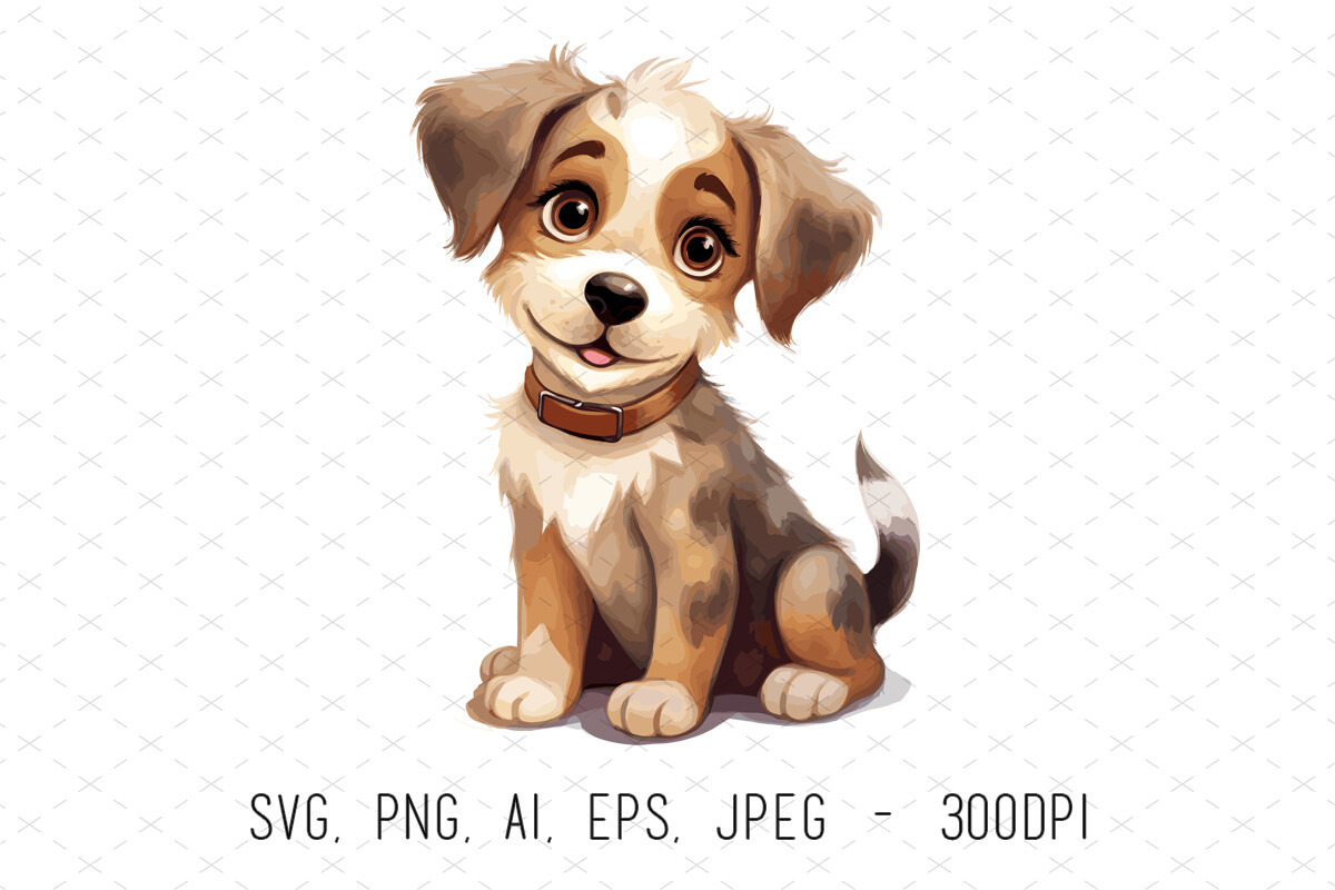 Dog Puppy Sublimation Clipart Graphic by ArtCursor · Creative Fabrica