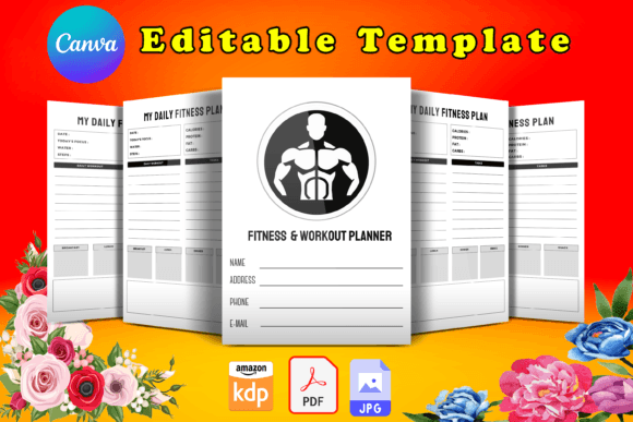 Fitness and Workout Planner Canva