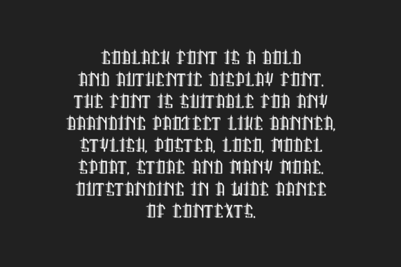 Goblack Font - Preview 3