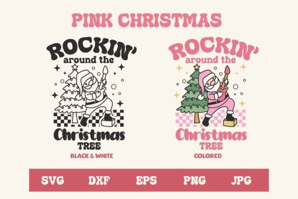 Pink Christmas, Rockin'around the Christ Graphic Crafts By dadan_pm