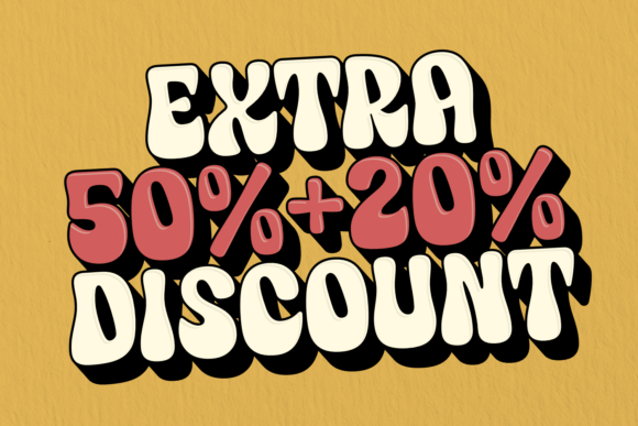 Retro Extra Font PNG with transparent background - Preview 1