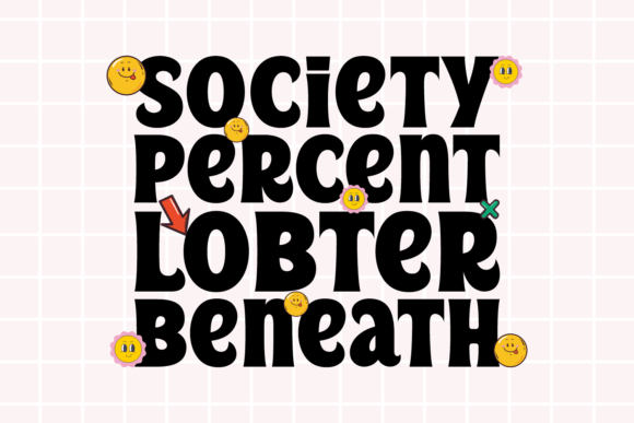 Retsco Display Font PNG with transparent background - Preview 3