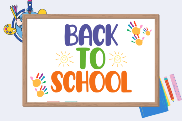School Special Font PNG with transparent background - Preview 1