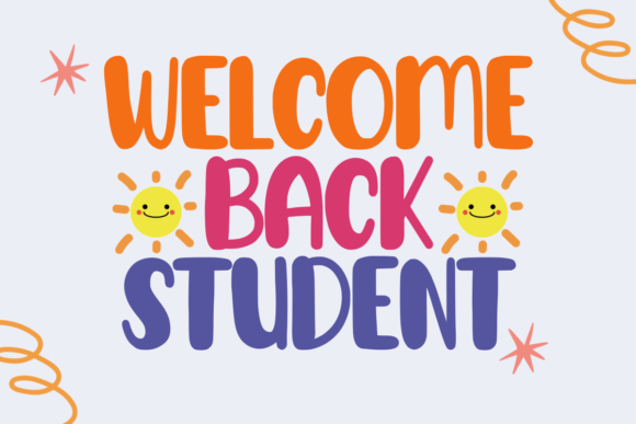 School Special Font PNG with transparent background - Preview 2
