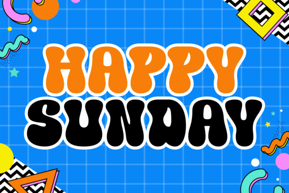 Smart Retro Font PNG with transparent background - Preview 3