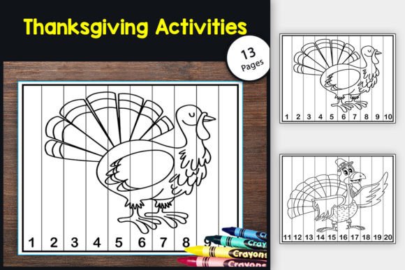 Thanksgiving Ordering Numbers by 1-100's