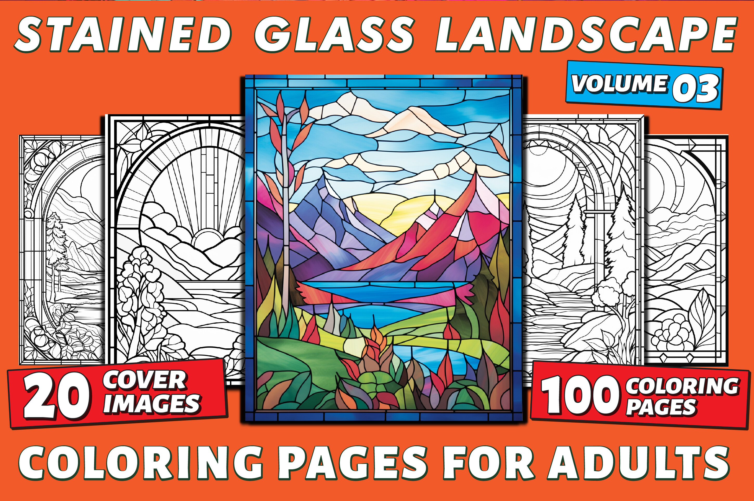 Calming Landscape Adults Coloring Pages Graphic by WinSum Art ...